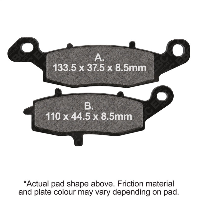 EBC 00-02 Kawasaki W 650 EJ 650 Front Left/Right Sintered HH Brake Pads