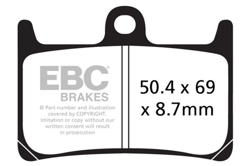 EBC 17-22 Yamaha YZF-R6 H Front Left/Right Sintered HH Brake Pads