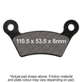 EBC 08-09 Can Am Spyder RS SE5 Rear Left FA-SFA-TT-X Brake Pads