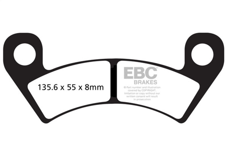 EBC 14-16 Arctic Cat Side X Side 1000 Wildcat 4X Front Left/Right R Sintered Brake Pads Brake Pads