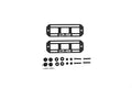 DV8 Offroad Universal Molle Panels - 7In x 2.5In PAIR