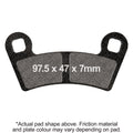 EBC 2008 Polaris Outlaw 450 S Front Left/Right R Series Sintered Brake Pads