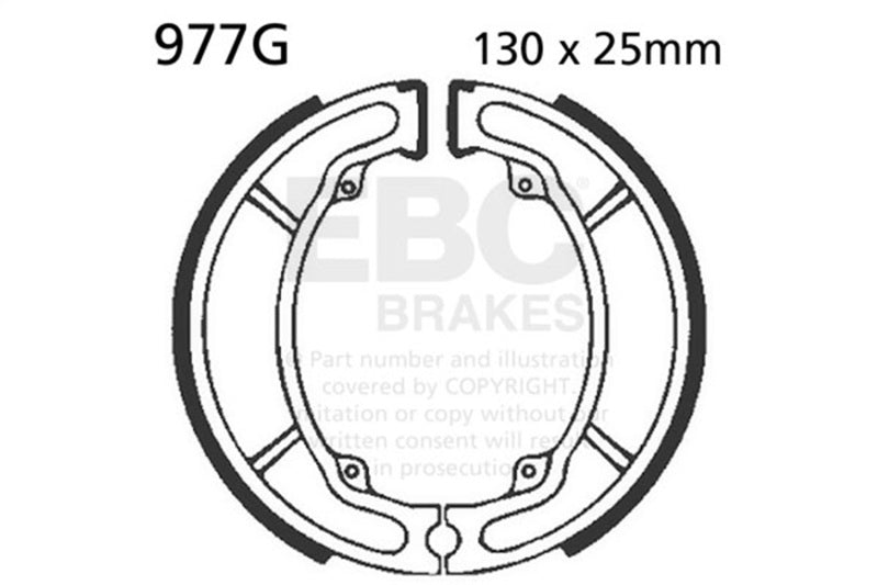 EBC 977G GRVD BRK SHOE EBC