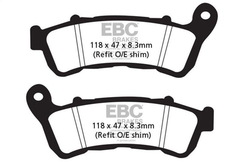 EBC 11-14 Honda CBR 250 RA ABS Model Front Left/Right FA-SFA-X Brake Pads
