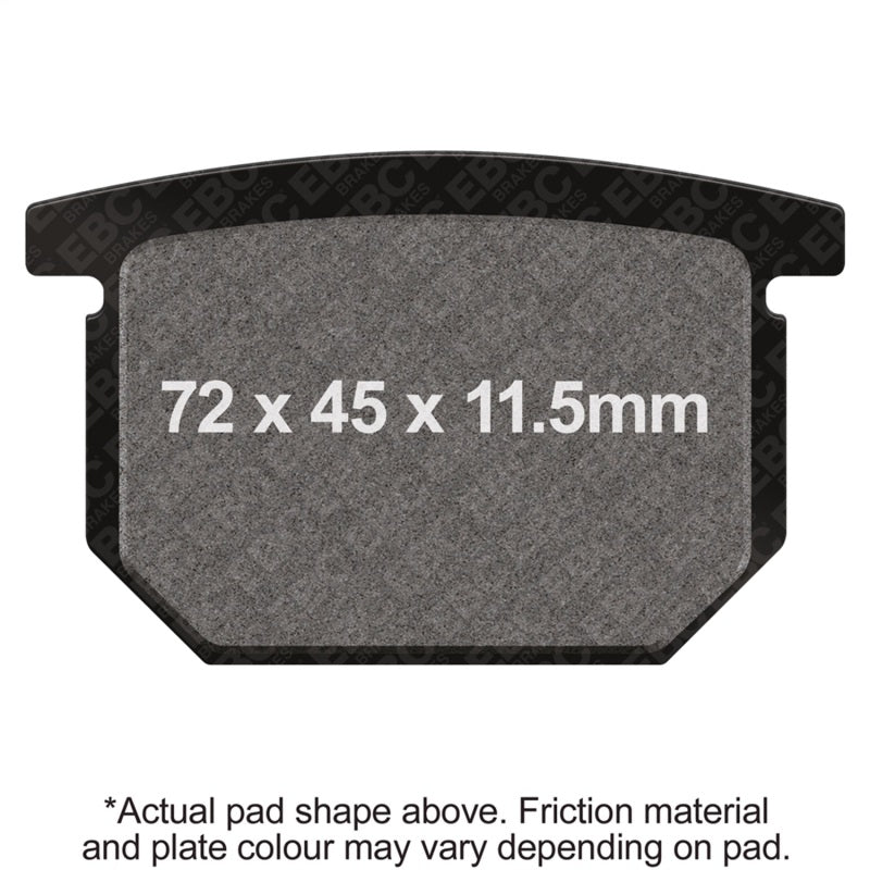 EBC 1983 Suzuki GR 650 Tempter Front Left/Right Semi-Sintered Vee Brake Pads