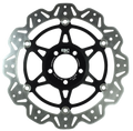 EBC 09-10 Kawasaki ER 6N ER 650 Front Left/Right Vee Floating Black Rotor