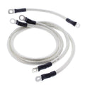 All Balls Racing 80-81 Harley-Davidson FLH Electra Glide Battery Cable Kit Clear