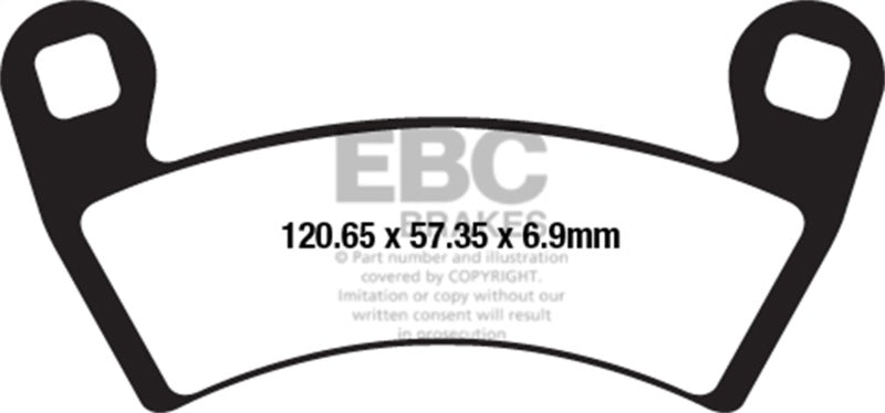 EBC 15-18 Polaris Sportsman 570 Ace Front Left/Right SXR Brake Pads