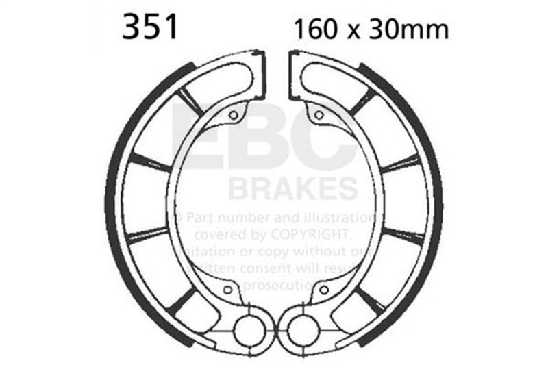 EBC 05-06 Honda PS 250 Big Ruckus Rear Left FA-SFA-TT-X Brake Pads