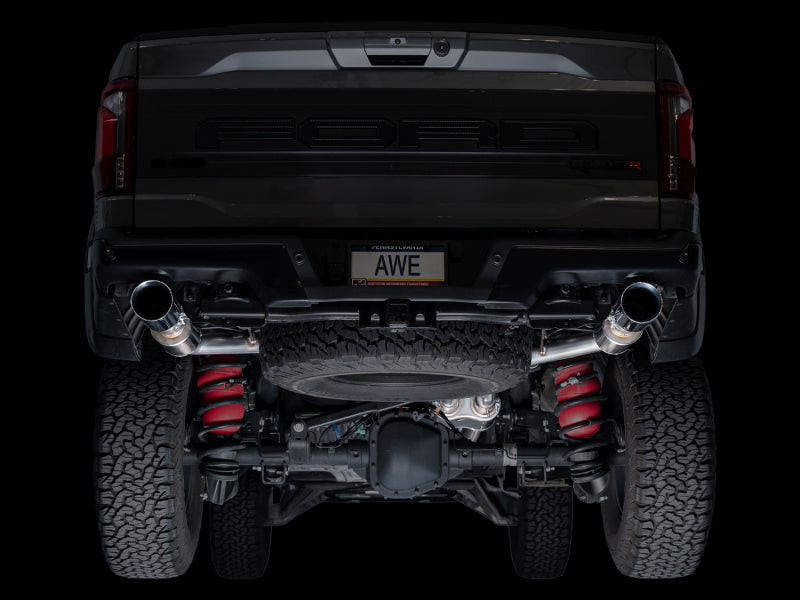 AWE Tuning Gen 3 Raptor R SwitchPath Exhaust - Chrome Silver Tips