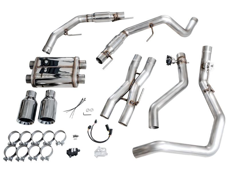 AWE Gen 3 Raptor SwitchPath Exhaust  - Chrome Silver Tips
