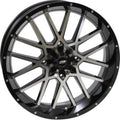 ITP Hurricane 18x6.5 / 4x137 BP / 4+2.5 Offset Gloss Black w/ Milled Edges Wheel