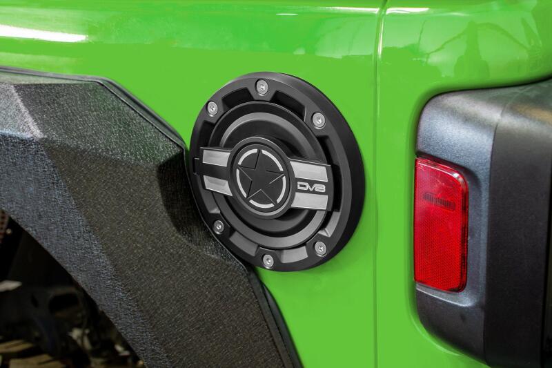DV8 Offroad 2018+ Jeep JL Aluminum Fuel Door for 20-Pres Wrangler