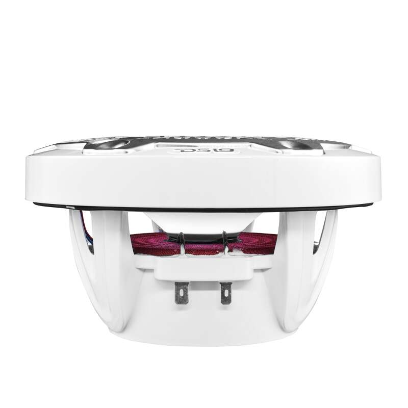 DS18 NXL-M Series Speaker w/ RGB LED Lights 6.5in 2-Way 100 Watts RMS 4 ohm White w/ Cover