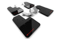 Rally Armor 21-25 Ford Bronco (Plstc Bmpr - NO Rptr/Sprt - NO RR/RB) Blk Mud Flap w/Red Logo